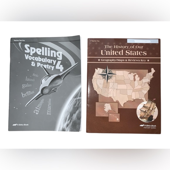 Other - Abeka 4th Grade Spelling/Vocabulary/Poetry & Geography/Maps Teacher Answer Keys